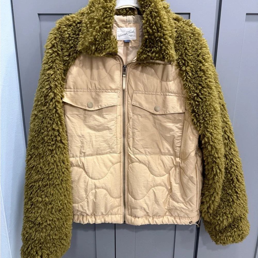 Universal Thread Olive and Beige Jacket - Picture 2 of 6